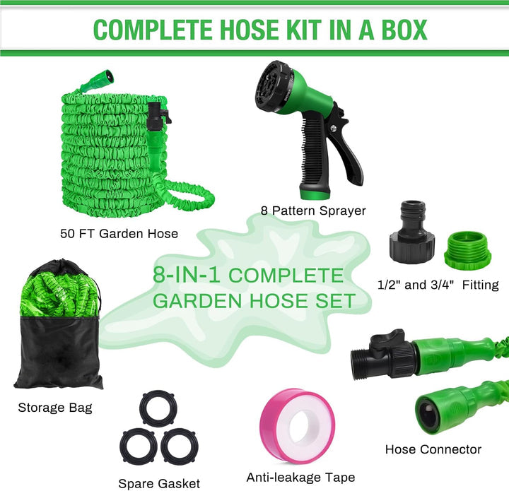 Magic Hose Pipe 50 Feet Expandable Pipe