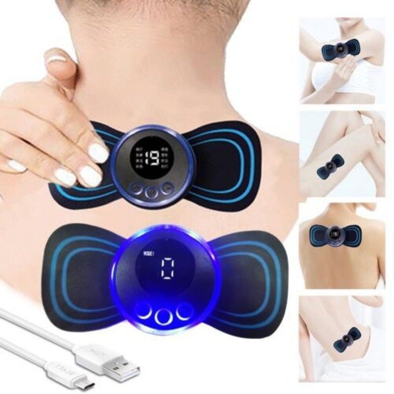 Wireless EMS Mini Massager – Portable Pain Relief Butterfly 💆‍♂️⚡