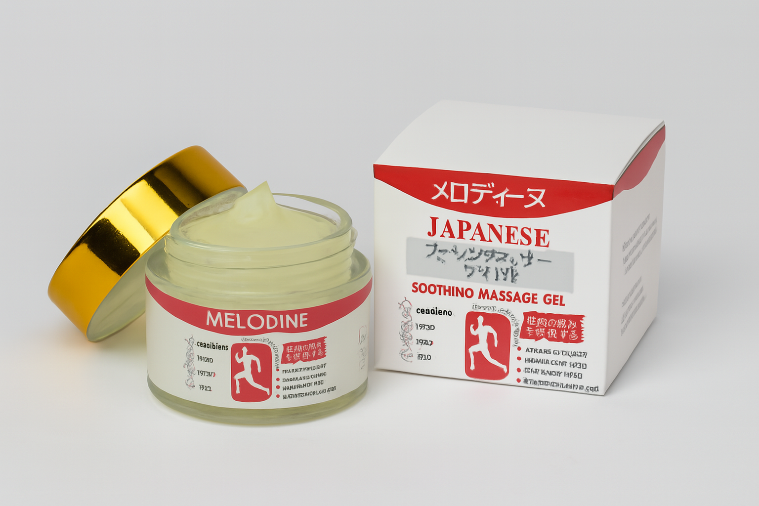 Melodine Japanese Soothing Massage Gel for Pain & Muscle Relief