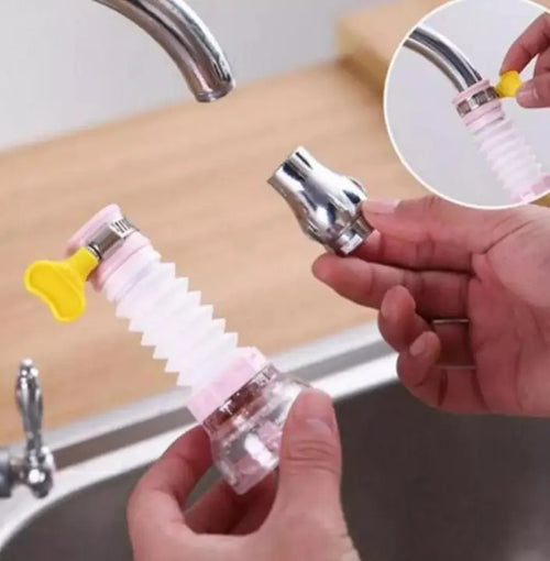 360° Kitchen Faucet Splash Filter – Water Saving Tap Nozzle with Clip