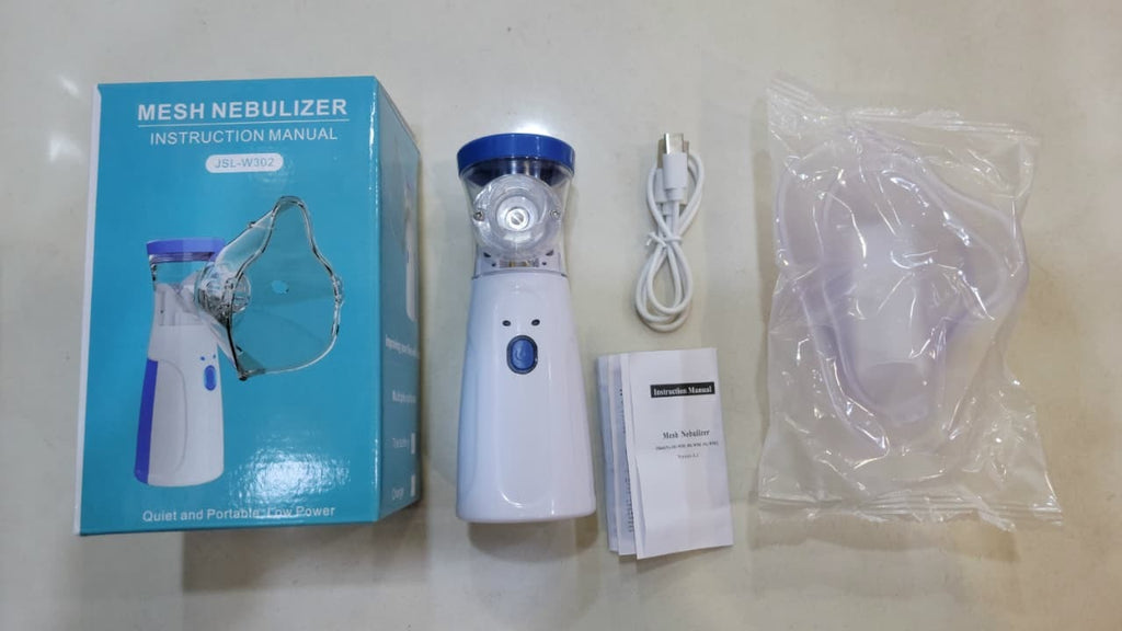 Mini Portable Silent Mesh Nebulizer — Handheld Inhaler for Asthma & Respiratory Care