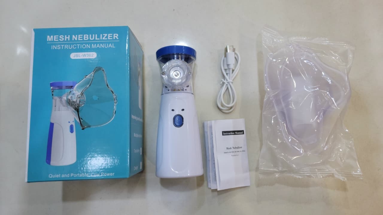 Mini Portable Silent Mesh Nebulizer — Handheld Inhaler for Asthma & Respiratory Care