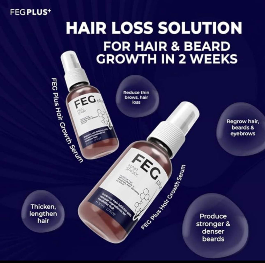 FEG Plus Hair Growth Serum – Buy 1 Get 1 Free - SS Smart Store