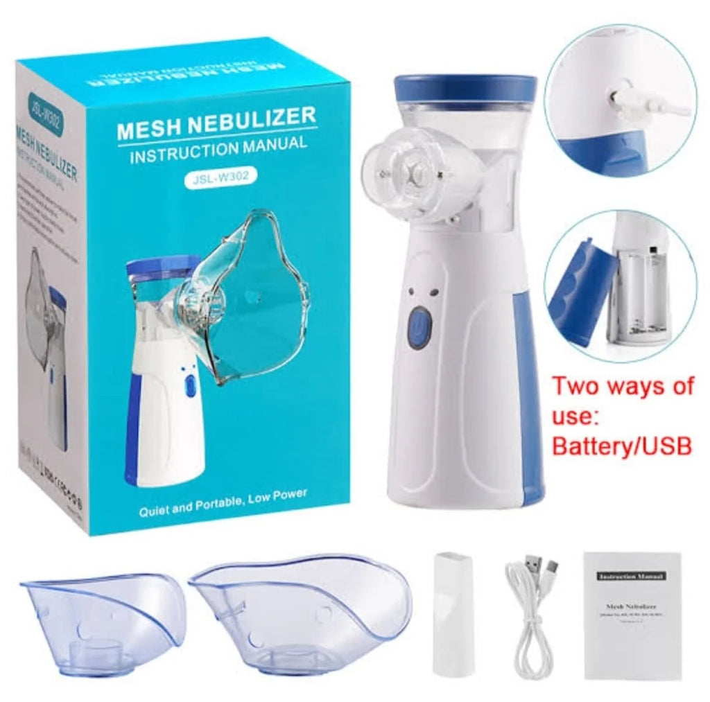 Mini Portable Silent Mesh Nebulizer — Handheld Inhaler for Asthma & Respiratory Care