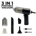 3-in-1 Mini USB Rechargeable Vacuum Cleaner – For Car, Home & Dusting (AS-228) - SS Smart Store
