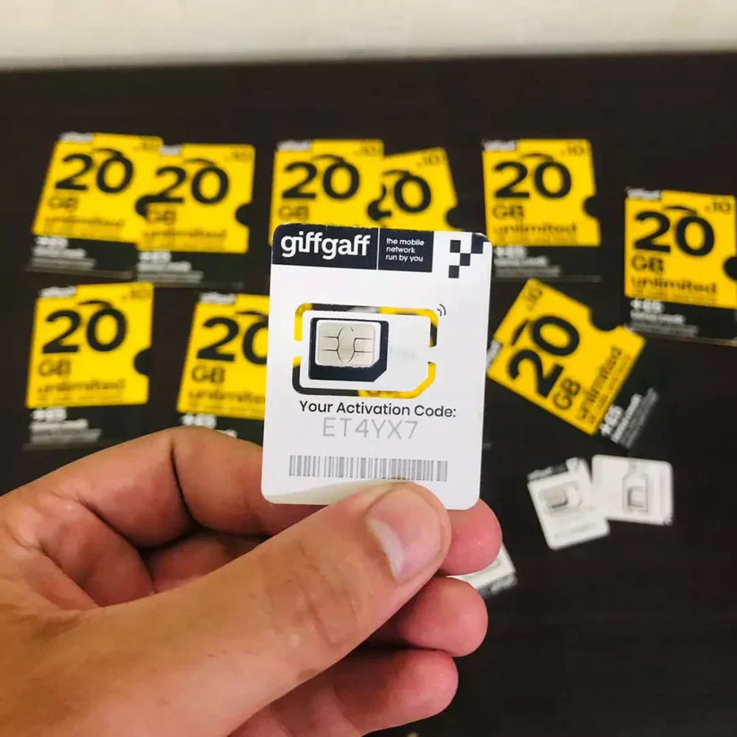 GiffGaff UK Original SIM – 100% Working OTP & Signal in Pakistan