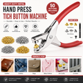 Metal Snap Button Press Machine with 50 Buttons