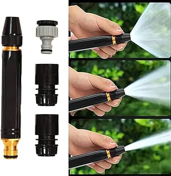 Adjustable High-Pressure Brass Water Spray Gun Nozzle - SS Smart Store