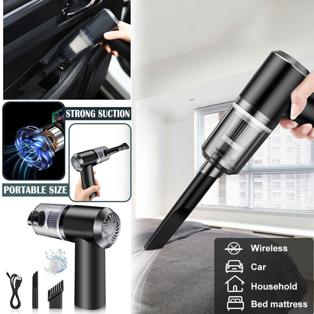 3-in-1 Mini USB Rechargeable Vacuum Cleaner – For Car, Home & Dusting (AS-228) - SS Smart Store