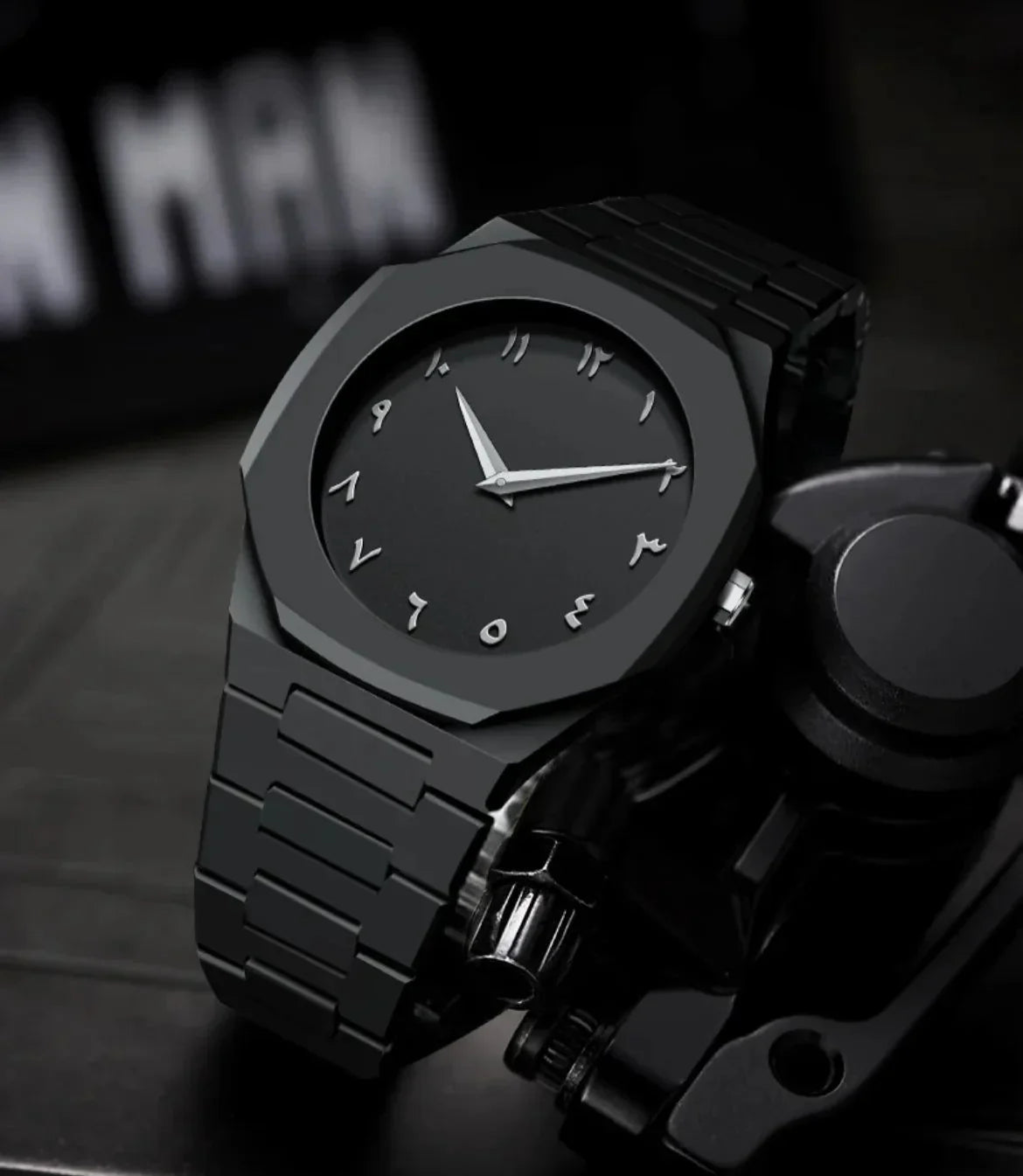 Full Black Aura Quartz Watch – Premium Analog Watch for Men & Boys