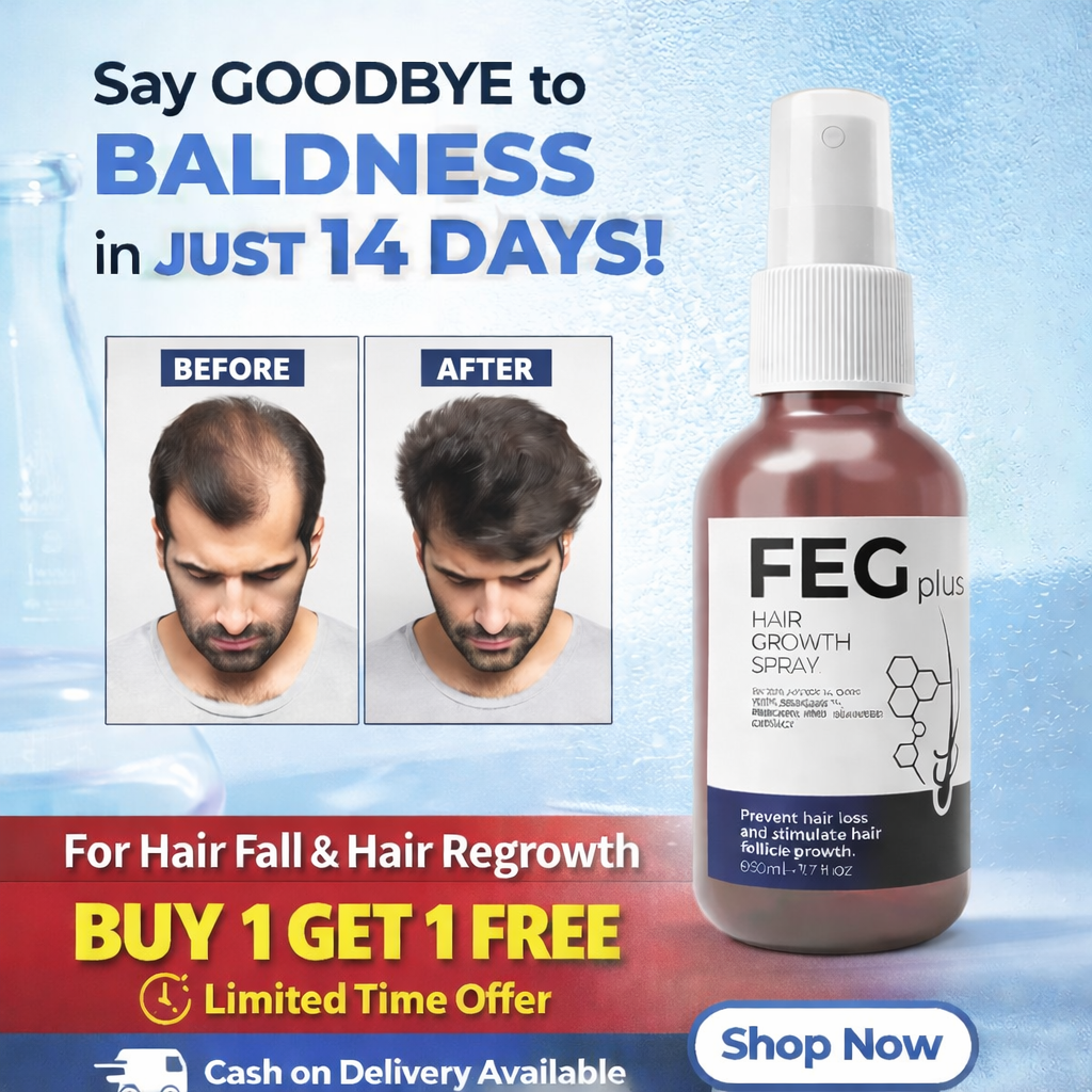 FEG Plus Hair Growth Serum – Buy 1 Get 1 Free - SS Smart Store