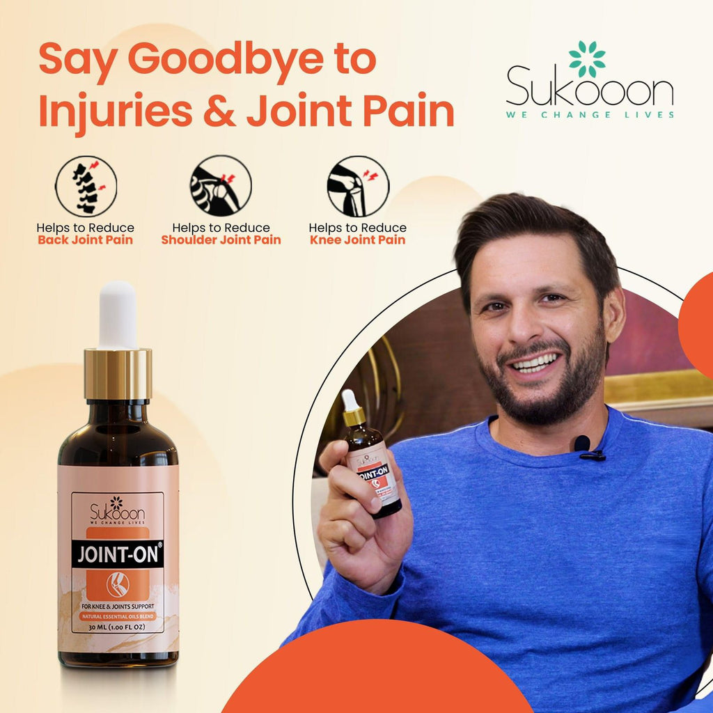 Sukoon Joint-On Oil – 30ml | Relief for Joint, Back, Knee & Arthritis Pain, Strains & Sprains