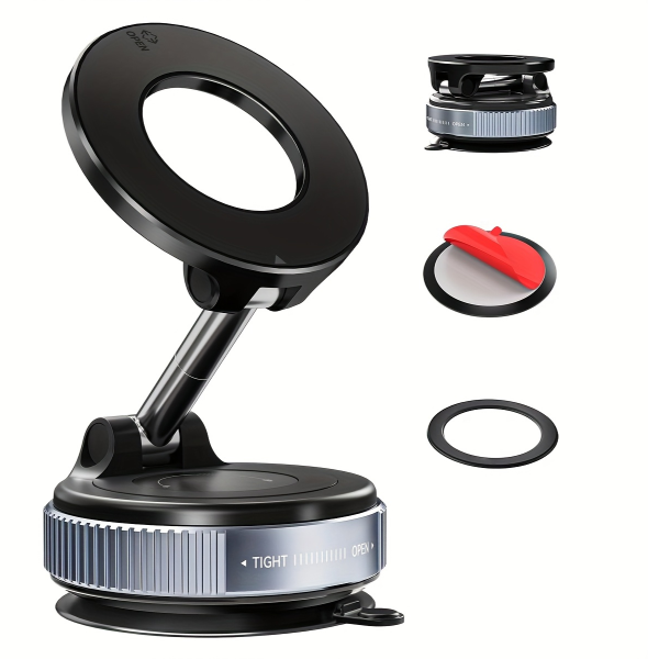 "Adjustable Suction Phone Holder – Strong Grip Mount for Car, Desk, Kitchen & Bedside"