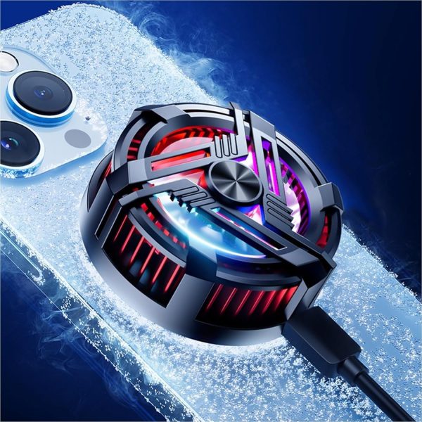 AL-02 Magnetic Phone Cooler with RGB Lights – Semiconductor Cooling Chip for Mobile Gaming