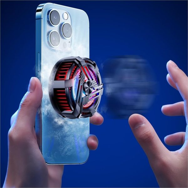 AL-02 Magnetic Phone Cooler with RGB Lights – Semiconductor Cooling Chip for Mobile Gaming