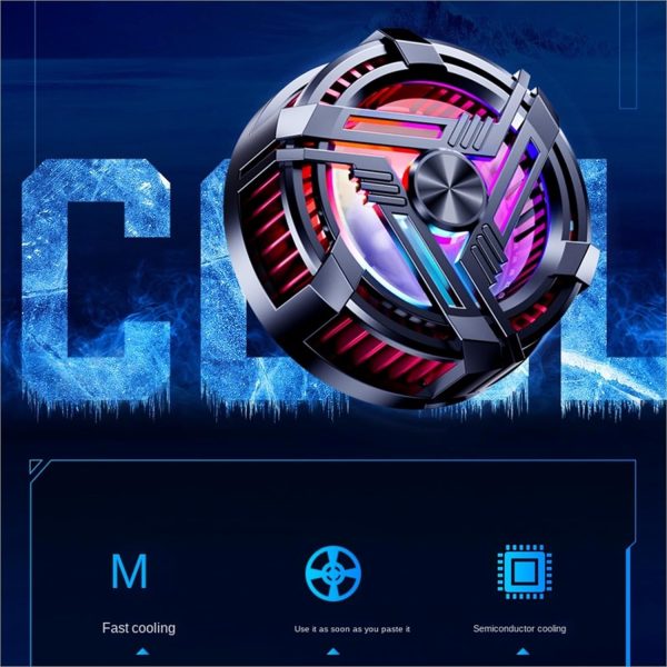 AL-02 Magnetic Phone Cooler with RGB Lights – Semiconductor Cooling Chip for Mobile Gaming