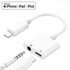 Apple Iphone Connector Lightning To 3.5mm Earphone Jack & Mobile Charging Jack - SS Smart Store