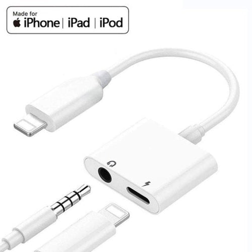 Apple Iphone Connector Lightning To 3.5mm Earphone Jack & Mobile Charging Jack - SS Smart Store