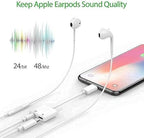 Apple Iphone Connector Lightning To 3.5mm Earphone Jack & Mobile Charging Jack - SS Smart Store