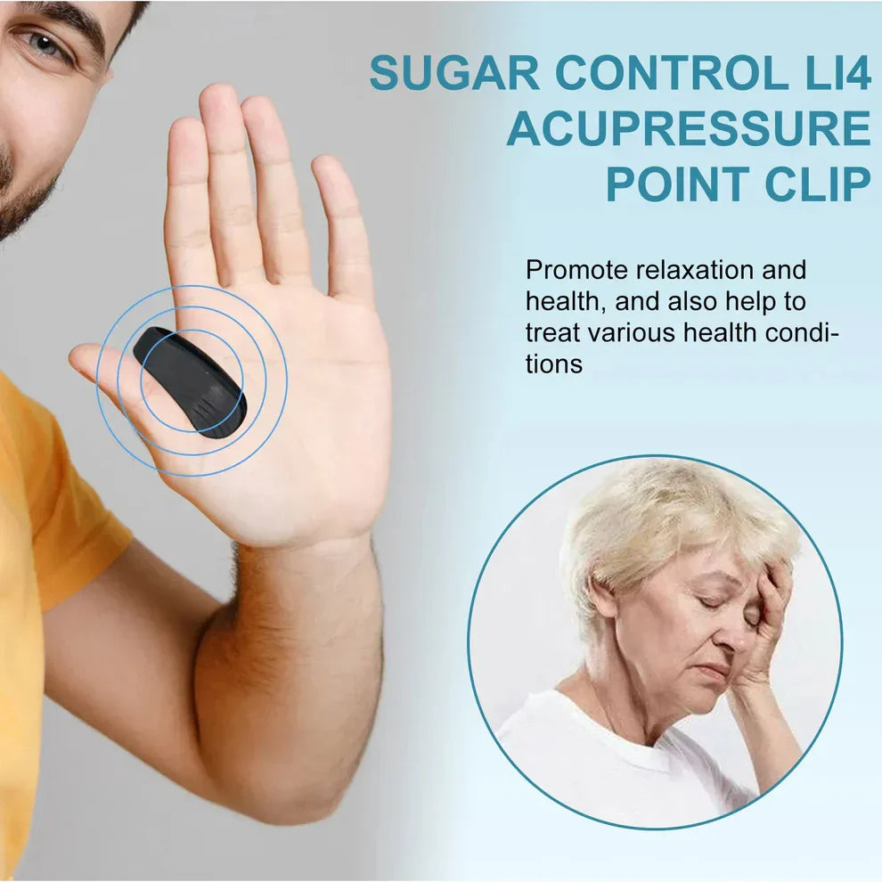 Acupressure Hand Clip for Sugar Control & Headache Relief