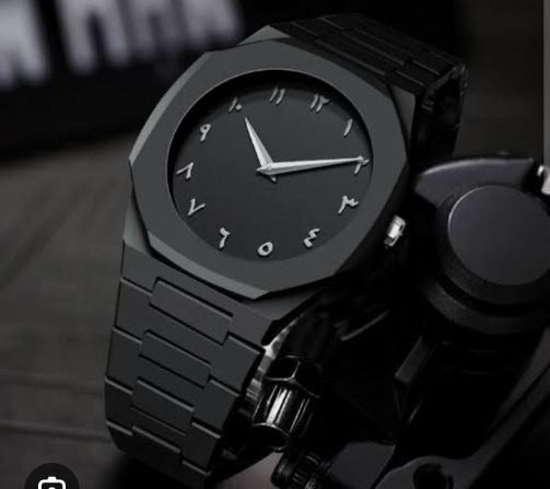 Full Black Aura Quartz Watch – Premium Analog Watch for Men & Boys