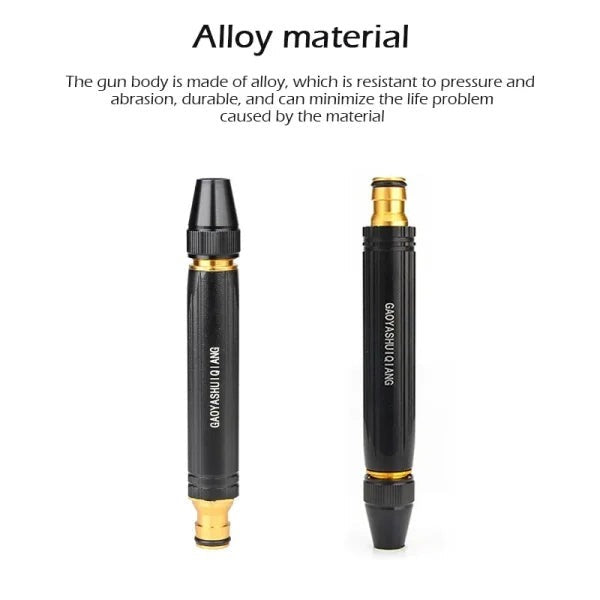 Adjustable High-Pressure Brass Water Spray Gun Nozzle