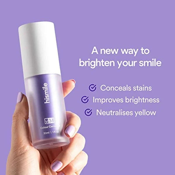 "HiSmile V34 Colour Corrector Serum: Instant Teeth Brightening Solution"