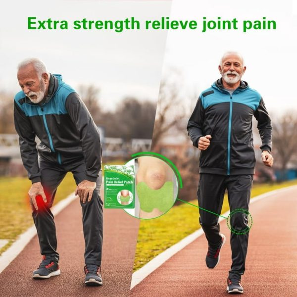 Pack of 12 Knee Pain Relief Patches – Natural Joint & Muscle Comfort
