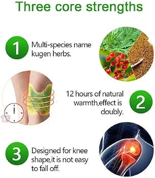 Pack of 12 Knee Pain Relief Patches – Natural Joint & Muscle Comfort