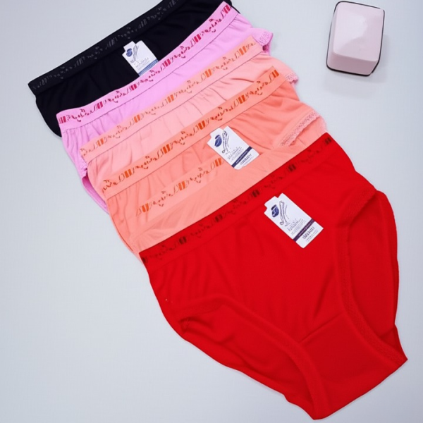 Pack of 5 Women’s Panties – Soft Lycra Fabric, Breathable & Stretchable Everyday Underwear – Sizes S, M & L