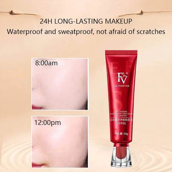 Red Diamond FV Oil-Absorbing Liquid Foundation | Best Tube Foundation – 30g (ORIGINAL)