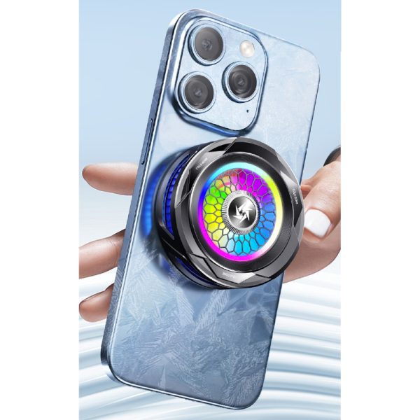 SL-25 15W High-Power Mobile Phone Cooler – Magnetic/Clip-On Radiator with Fast Ice Cooling & RGB LED Lights