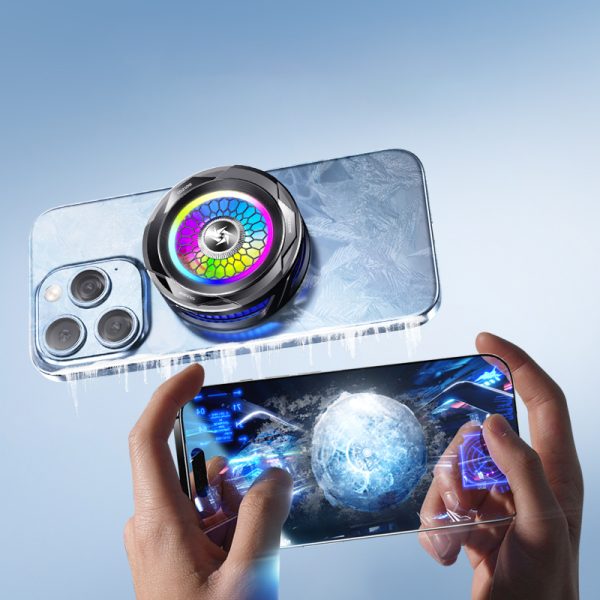 SL-25 15W High-Power Mobile Phone Cooler – Magnetic/Clip-On Radiator with Fast Ice Cooling & RGB LED Lights
