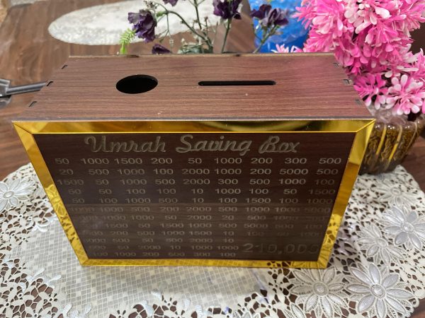 Premium Umrah Saving Box – Save Up to Rs. 210,000