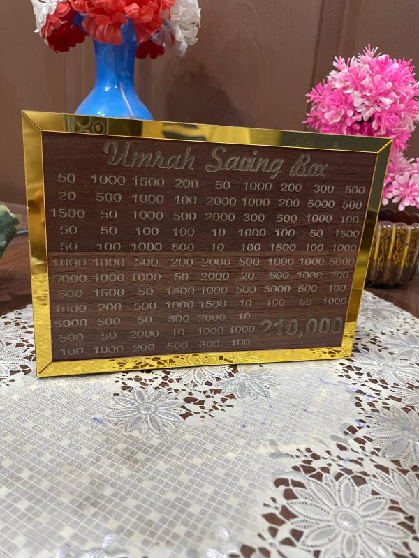 Premium Umrah Saving Box – Save Up to Rs. 210,000