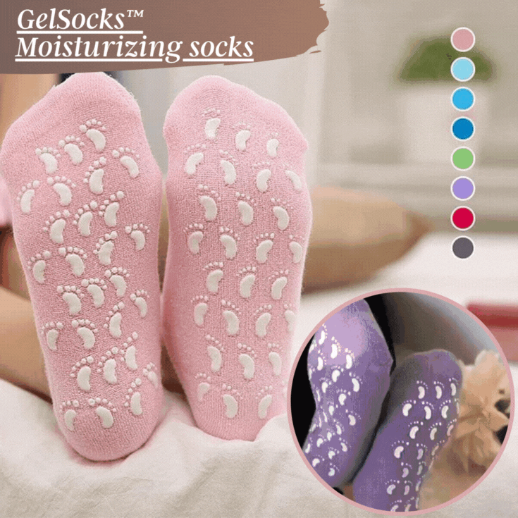 Moisturizing Gel Socks for Dry Feet